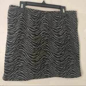 COPY - 90s wet seal zebra print mini pencil skirt